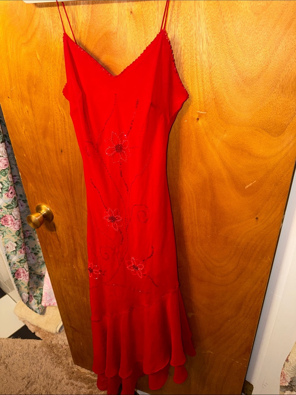 Vintage y2k Beaded Slip Dress - Women